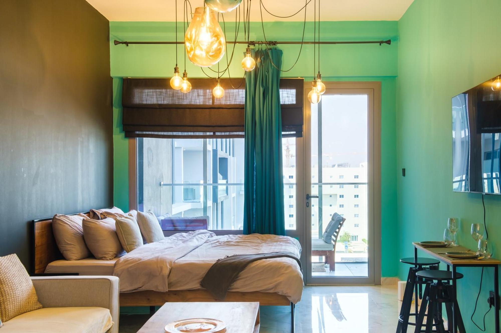 Industrial Chic Retreat Appartement Al Qurayyah Buitenkant foto