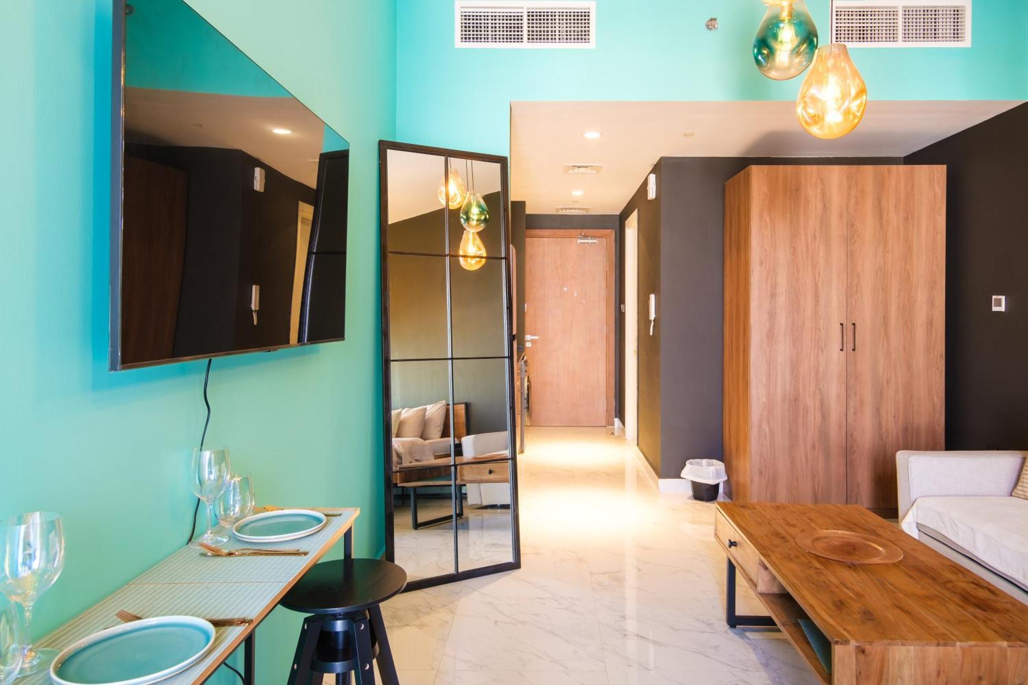 Industrial Chic Retreat Appartement Al Qurayyah Buitenkant foto